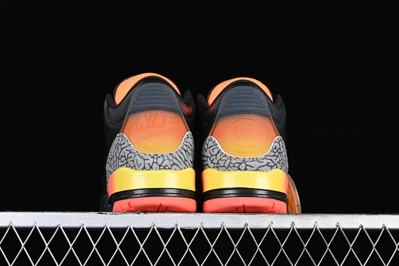 All categories Air Jordan Jordan series basketball shoes Air Jordan 3 J Balvin x Air Jordan 3 Retro "Rio" AJ3 Joe 3 Black Rainbow FN0344-902